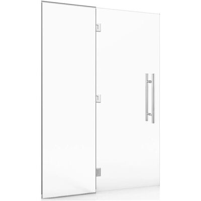 Desineo Glaswand mit Tür für Hammam und Bad - Sicherheitsglas 8mm Desineo Glaswand mit Tür für Hammam und Bad - Sicherheitsglas 8mm