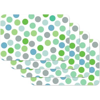 Venilia Grüne Konfetti Bedruckte Tischsets - Geschirrset Venilia Grüne Konfetti Bedruckte Tischsets - Geschirrset