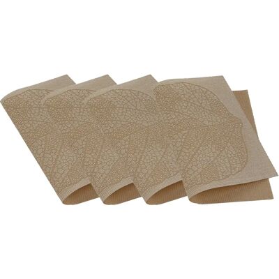 Venilia Gold Table Set - Woven, Food-Safe, 45x30cm - Tableware Venilia Gold Table Set - Woven, Food-Safe, 45x30cm - Tableware