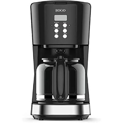 Sogo - Programmable - 1.5 L - 12 Tasses - Cafetière - Publicité Sogo - Programmable - 1.5 L - 12 Tasses - Cafetière - Publicité