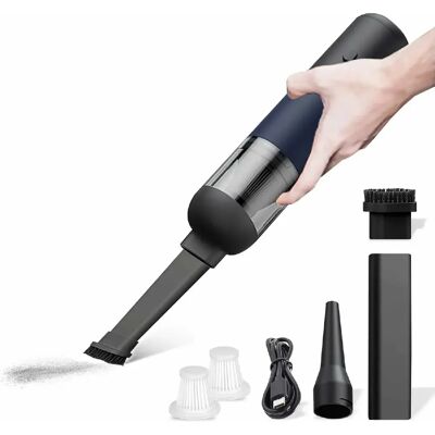 Vendos85 - 4000Pa - Blue - Black - Handheld Vacuum - Publicité Vendos85 - 4000Pa - Blue - Black - Handheld Vacuum - Publicité