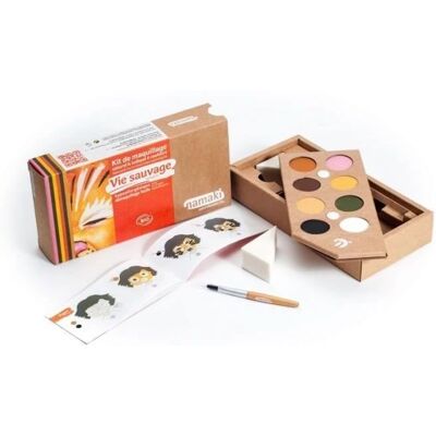 Namaki - Kit de Maquillage Animaux Sauvages - 8 Couleurs, 20g - Publicité Namaki - Kit de Maquillage Animaux Sauvages - 8 Couleurs, 20g - Publicité