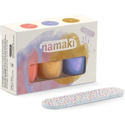 Namaki Kinder Nagellack 3er Set "Sonnenuntergang" mit Nagelfeile Namaki Kinder Nagellack 3er Set "Sonnenuntergang" mit Nagelfeile