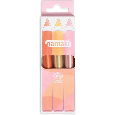 Namaki Sunshine Glitzer Make-Up Stifte Set von 3 Namaki Sunshine Glitzer Make-Up Stifte Set von 3