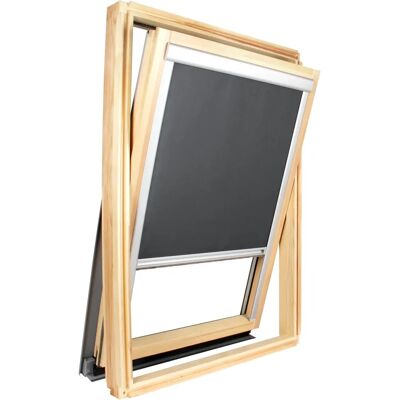 Cortina blackout Roto - Antracita - 103,5 x 100 cm Cortina blackout Roto - Antracita - 103,5 x 100 cm