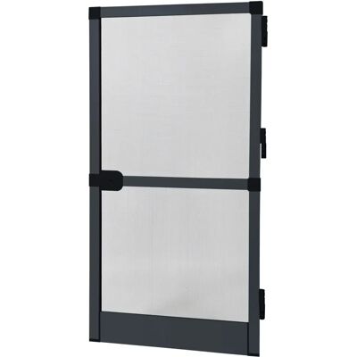 AVOSDIM - 215x100cm - Aluminio - Gris Antracita - Mosquitera puerta abatible AVOSDIM - 215x100cm - Aluminio - Gris Antracita - Mosquitera puerta abatible