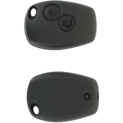 KLEMAX Renault Clio Sleutelhoes - Uitwisselbare Blade, 2 Knoppen KLEMAX Renault Clio Sleutelhoes - Uitwisselbare Blade, 2 Knoppen