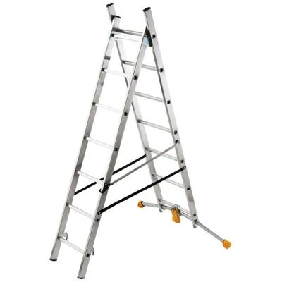Hailo 1410-801 Mehrzweck-Leiter mit gebogenem Stabilisator Hailo 1410-801 Mehrzweck-Leiter mit gebogenem Stabilisator