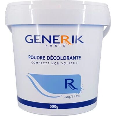 Generik - 3700871306009 - Bleu - Poudre décolorante pour cheveux - Publicité Generik - 3700871306009 - Bleu - Poudre décolorante pour cheveux - Publicité
