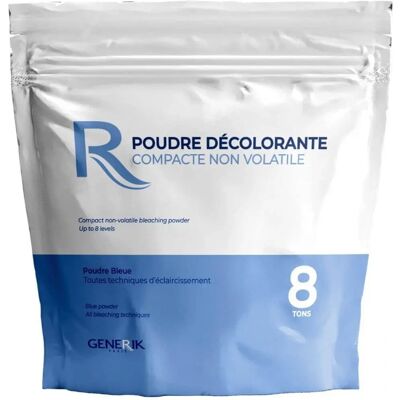 Générik - Blue Bleach Powder 8 Ton - 500ml - Bleu - Hair Bleach Powder - Publicité Générik - Blue Bleach Powder 8 Ton - 500ml - Bleu - Hair Bleach Powder - Publicité
