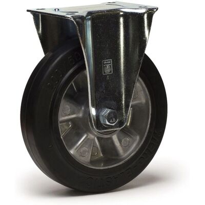 Roulette EASYROLL 160mm Caoutchouc Aluminium - Roulement à billes - 300 Kg Roulette EASYROLL 160mm Caoutchouc Aluminium - Roulement à billes - 300 Kg