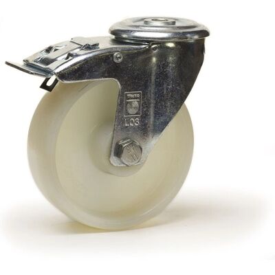 Roues-et-Roulettes.com Roue en polyamide blanc 150mm - 350 Kg - Roue Roues-et-Roulettes.com Roue en polyamide blanc 150mm - 350 Kg - Roue