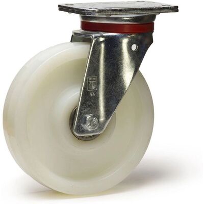 Roues-et-Roulettes.com Roue polyamide 6 blanche 150mm renforcée - Type de roue Roues-et-Roulettes.com Roue polyamide 6 blanche 150mm renforcée - Type de roue