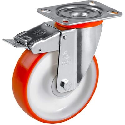 Roues-et-Roulettes.com Roue en polyuréthane 100mm Rouge - Roues Roues-et-Roulettes.com Roue en polyuréthane 100mm Rouge - Roues