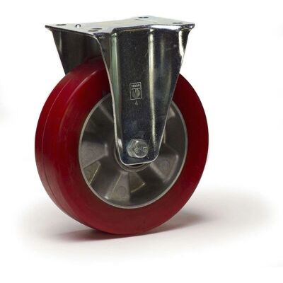 Roues-et-Roulettes.com - REDTHANE - 160 mm - Fixed caster wheel Roues-et-Roulettes.com - REDTHANE - 160 mm - Fixed caster wheel