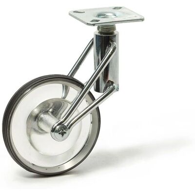 Roues-et-Roulettes.com Roue pivotante en polyuréthane chromé - Intérieur Roues-et-Roulettes.com Roue pivotante en polyuréthane chromé - Intérieur