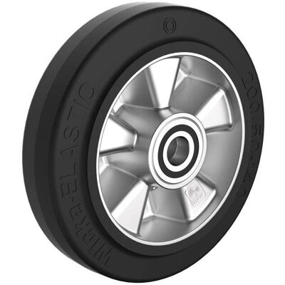 Roues-et-Roulettes.com Roue caoutchouc EASYROLL NOIR, 300 x 60, alésage 30, longueur de moyeu 60 mm, roulement à billes - Roue Roues-et-Roulettes.com Roue caoutchouc EASYROLL NOIR, 300 x 60, alésage 30, longueur de moyeu 60 mm, roulement à billes - Roue