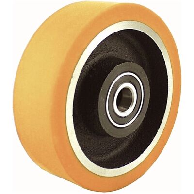 Roues-et-Roulettes.com Roue polyuréthane 200x80 - Chargement lourd Roues-et-Roulettes.com Roue polyuréthane 200x80 - Chargement lourd