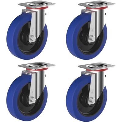 Roues-et-Roulettes.com - EASYROLL BLEU 100 mm - Bleu - Roulettes - Publicité Roues-et-Roulettes.com - EASYROLL BLEU 100 mm - Bleu - Roulettes - Publicité