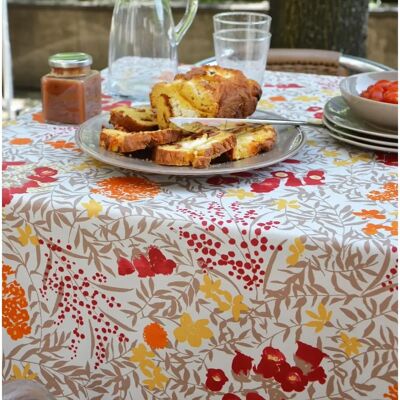 Fleur de Soleil - Mimosa Rossa - 160x300 cm - Tablecloth - Publicité Fleur de Soleil - Mimosa Rossa - 160x300 cm - Tablecloth - Publicité