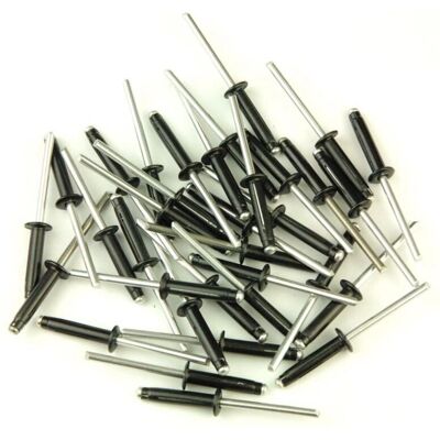OC-PRO Rivetti - 4,8 x 22 mm - Nero - Per Targhe OC-PRO Rivetti - 4,8 x 22 mm - Nero - Per Targhe