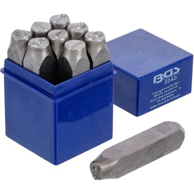 BGS TECHNIC - Set 9 - 9 chiffres de poinçons - Jeu de poinçons 12 mm - Publicité BGS TECHNIC - Set 9 - 9 chiffres de poinçons - Jeu de poinçons 12 mm - Publicité