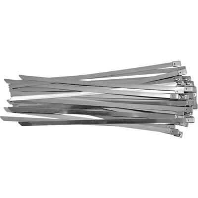 Fixman Colliers en Acier Inoxydable - 8 x 300 mm - Fixation Solide de Câbles et Tuyaux Fixman Colliers en Acier Inoxydable - 8 x 300 mm - Fixation Solide de Câbles et Tuyaux