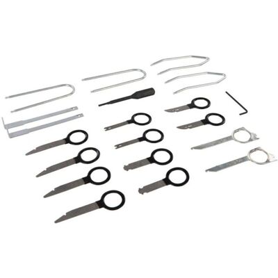 Kit de dépose auto radio Silverline - Outils en acier inoxydable Kit de dépose auto radio Silverline - Outils en acier inoxydable