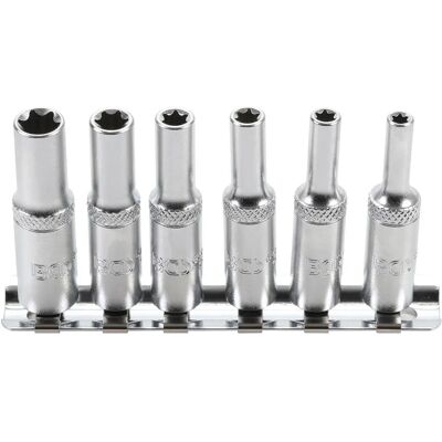 Jeu de douilles Torx longues BGS TECHNIC E4-E10 - 1/4" - Publicité Jeu de douilles Torx longues BGS TECHNIC E4-E10 - 1/4" - Publicité
