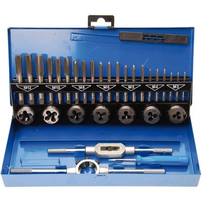 BGS Technic - Tarauds-Filieres - 3-12 mm - Ensemble tarauds et filières - Publicité BGS Technic - Tarauds-Filieres - 3-12 mm - Ensemble tarauds et filières - Publicité