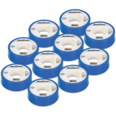 Silverline ROULEAUX Ruban PTFE - Étanchéité d'eau Silverline ROULEAUX Ruban PTFE - Étanchéité d'eau