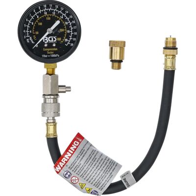 BGS TECHNIC - M12/M14 motorcycle compression tester - Ø70mm - Publicité BGS TECHNIC - M12/M14 motorcycle compression tester - Ø70mm - Publicité