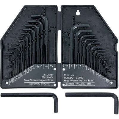 BGS TECHNIC hex key set - tailles métriques et pouces - Publicité BGS TECHNIC hex key set - tailles métriques et pouces - Publicité