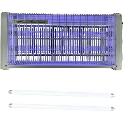 Electris Éliminateur d'Insectes UV - 30W, 2 Tubes, Intérieur/Extérieur - Publicité Electris Éliminateur d'Insectes UV - 30W, 2 Tubes, Intérieur/Extérieur - Publicité