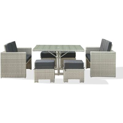DCB GARDEN Oceane - Set da giardino 8 posti DCB GARDEN Oceane - Set da giardino 8 posti
