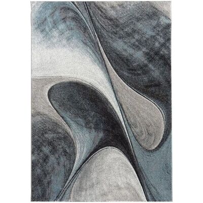 Tapis Madila Bleu en polypropylène de Unamourdetapis - Rectangulaire, 80x150cm - Publicité Tapis Madila Bleu en polypropylène de Unamourdetapis - Rectangulaire, 80x150cm - Publicité