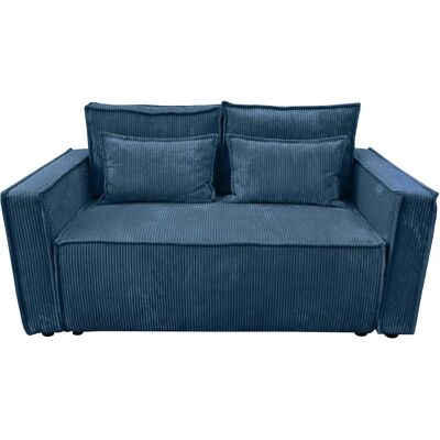 Generic - SOFA-156-102-88-CORD-BLU - bleu foncé - velours côtelé - 2 places - sofa - Publicité Generic - SOFA-156-102-88-CORD-BLU - bleu foncé - velours côtelé - 2 places - sofa - Publicité