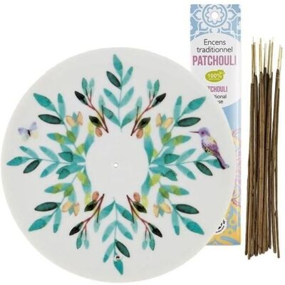 Support d'encens en porcelaine Les Encens du Monde - Incense Holder - Publicité Support d'encens en porcelaine Les Encens du Monde - Incense Holder - Publicité