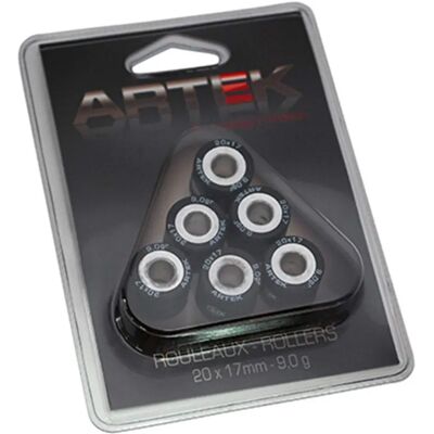 Galets de variateur Artek pour scooter - 20x17mm - 6 pcs - 9g - Satelis 125 Galets de variateur Artek pour scooter - 20x17mm - 6 pcs - 9g - Satelis 125