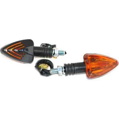 Replay - Mini Triangle - Orange - Filetage M8 - Clignotant - Publicité Replay - Mini Triangle - Orange - Filetage M8 - Clignotant - Publicité