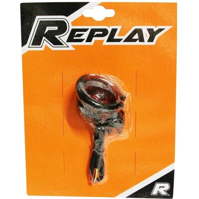 Feu arrière moto Replay - LED rond avec Stop & Feu de position - Publicité Feu arrière moto Replay - LED rond avec Stop & Feu de position - Publicité