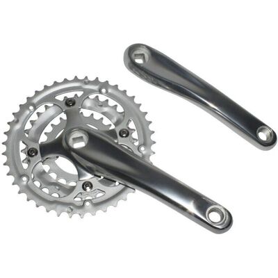 P2R 9s Aluminium Mountainbike Kurbelgarnitur - 42-32-22 P2R 9s Aluminium Mountainbike Kurbelgarnitur - 42-32-22