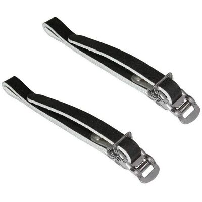 Marque Modèle Courroie en cuir Paire de courroies pour repose-pieds de vélo - Bike Foot Peg Straps - Publicité Marque Modèle Courroie en cuir Paire de courroies pour repose-pieds de vélo - Bike Foot Peg Straps - Publicité