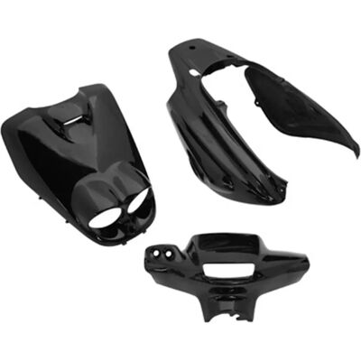 Kit Carrosserie Scooter MBK Yamaha - 5 Pièces Noire Brillante - Publicité Kit Carrosserie Scooter MBK Yamaha - 5 Pièces Noire Brillante - Publicité