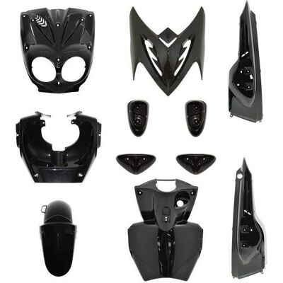 Kit Carrosserie Noir Tek Origine pour MBK Stunt 50 & Yamaha Slider 50 Kit Carrosserie Noir Tek Origine pour MBK Stunt 50 & Yamaha Slider 50