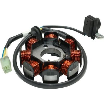 Stator d'allumage Kymco 8 pôles pour Bet Win Super 9 Top Boy Vitality Dink People - Publicité Stator d'allumage Kymco 8 pôles pour Bet Win Super 9 Top Boy Vitality Dink People - Publicité