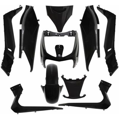 Kit de 10 pièces noir brillant Yamaha XMAX/MBK Skycruiser - Publicité Kit de 10 pièces noir brillant Yamaha XMAX/MBK Skycruiser - Publicité