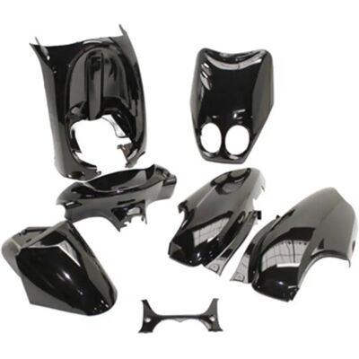 Kit Carrosserie Scooter MBK/Yamaha - 50 Neo's 2002-2007 - Noir Brillant - Publicité Kit Carrosserie Scooter MBK/Yamaha - 50 Neo's 2002-2007 - Noir Brillant - Publicité