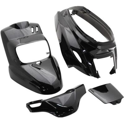 3AS-Racing - MBK Booster / Yamaha BWS - Noir brillant - Kit carénages - Publicité 3AS-Racing - MBK Booster / Yamaha BWS - Noir brillant - Kit carénages - Publicité