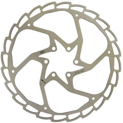 Disque de frein MTB Newton 6 trous - Argent - Rotor de frein - Publicité Disque de frein MTB Newton 6 trous - Argent - Rotor de frein - Publicité